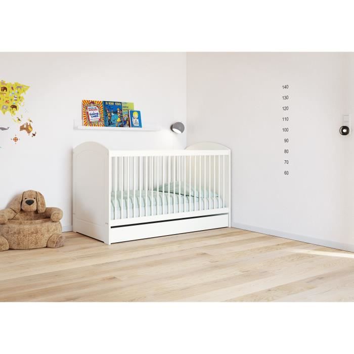 Berceau bébé lit bébé cododo 120x60 cm hibou ver Set de lit Commode à langer 
