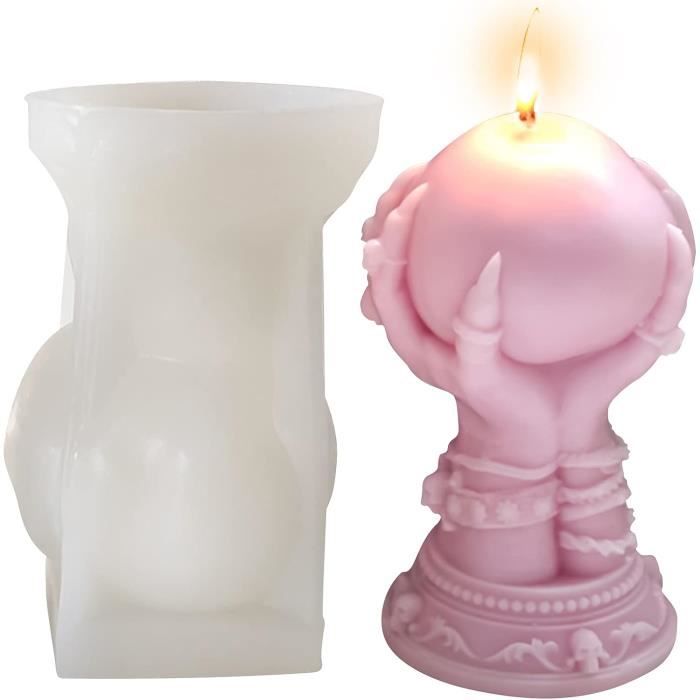 Moule à Bougie En Silicone Avec Visage De Soleil Et De Lune, Pour Bijoux Faits à La Main, Moules à Savon, Ambiance De La Maison, Décoration, Cadeaux Artisanaux, Fournitures De Fabrication De