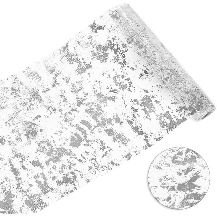 Chemin De Table Anniversaire - 180x35 Cm - Noir Et Doré - Polyester Imperméable - Décoration De Table