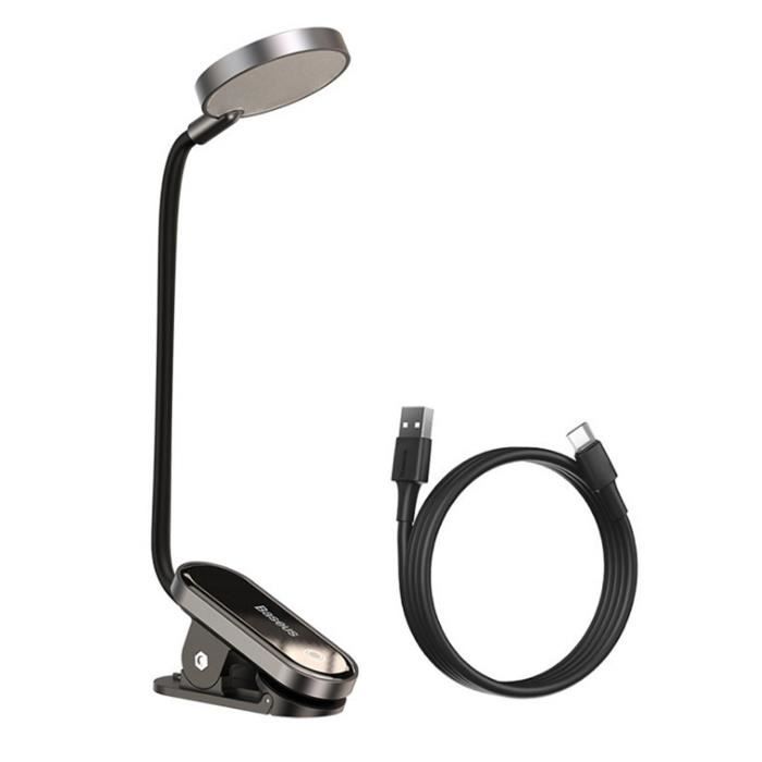 Lampe De Lecture Licchily à Clipser - Col De Cygne 45cm, 200LM 3000K, Idéale Bureau, Lit Et Travail, Câble 220cm