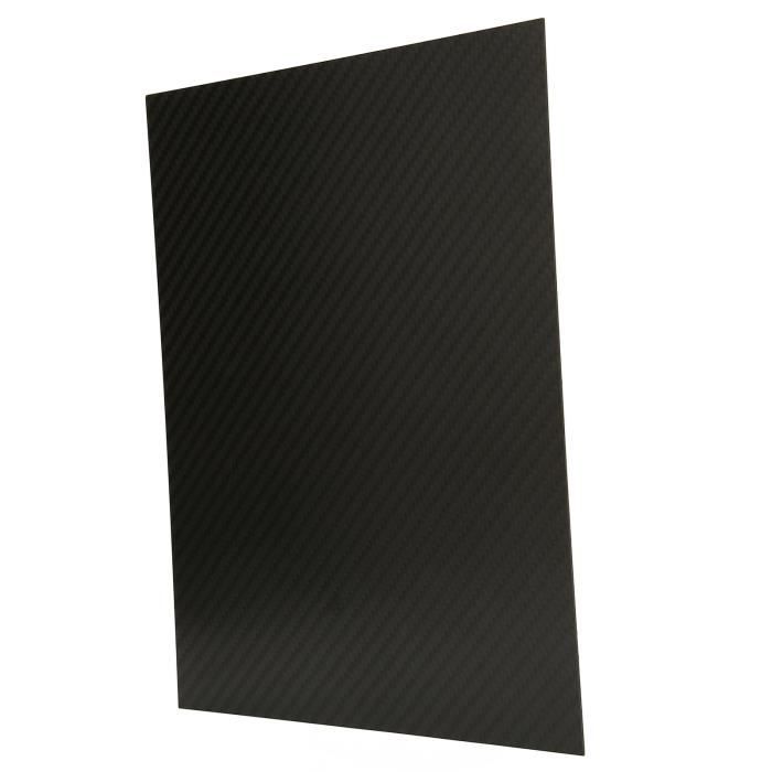 Fibre De Carbone Plaque FAKILO 300x400x3 Mm - , Haute Résistance Pour Projets DIY Armure Toile 3k