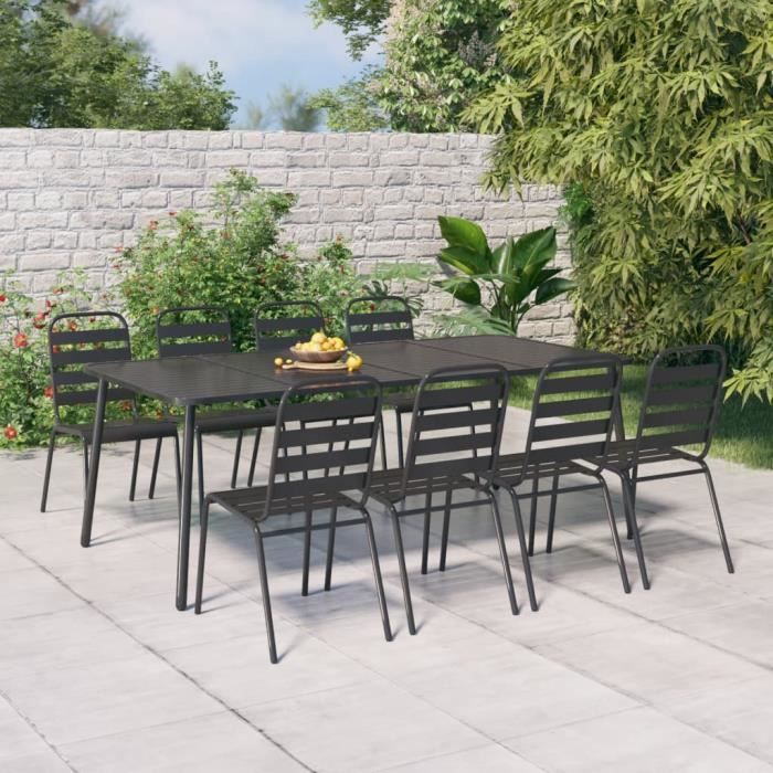 vidaXL Table de jardin 200x100x71 cm - vue 2