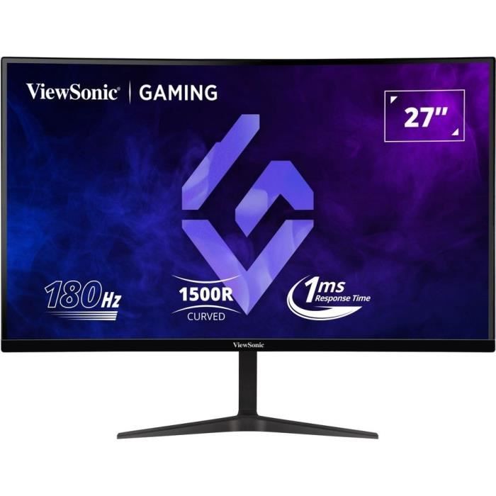 Ecran PC Gamer Incurvé - VIEWSONIC VX2718 - PC - MHD - 27 FHD