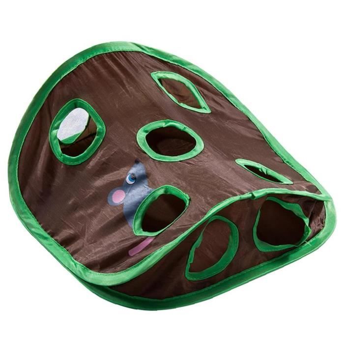 Meilleurs prix pour Toy interactif pour animaux de compagnie, tapis de chat avec trous, tunnel de chat avec trous 9 trous tunnel jouet chat activité jou