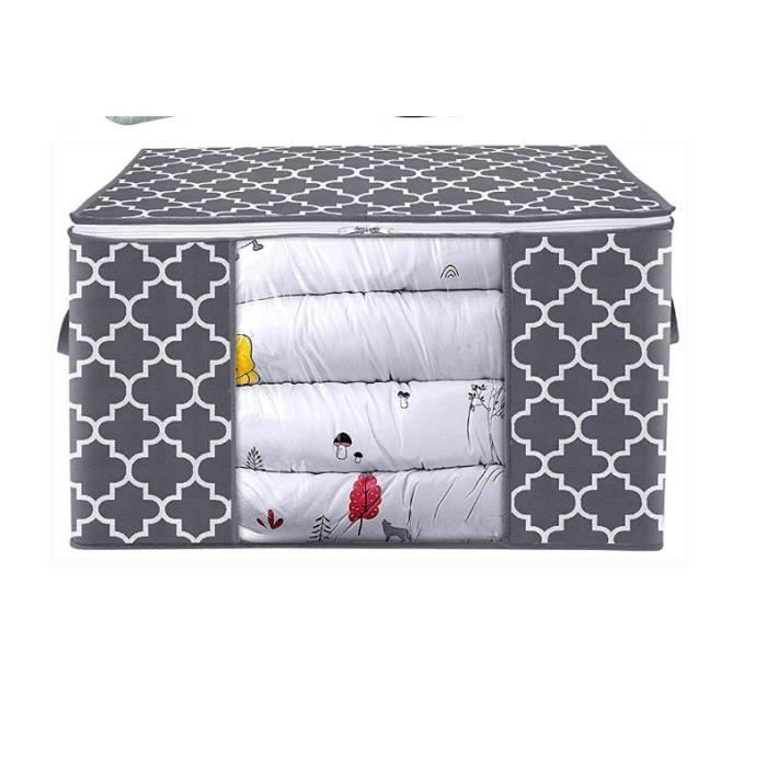 2 Sacs De Rangement PVC Transparent 70x50x30cm - 75kg Capacity - Imperméable - Pour Couette, Déménagement
