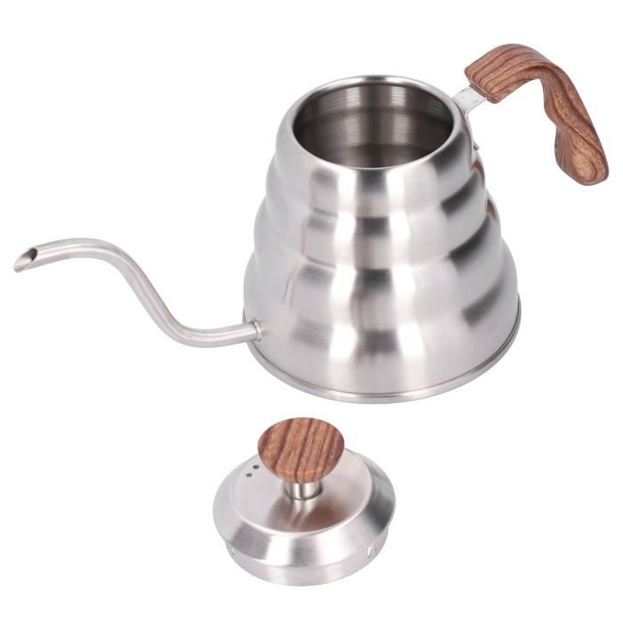 Bouilloire pour café et thé 1.2L, Pot à café en acier inoxydable avec ...
