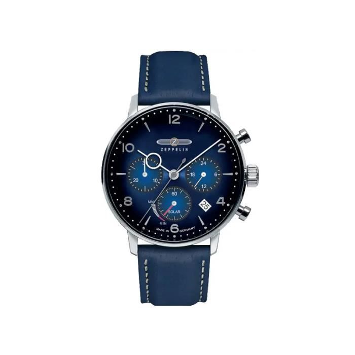 Montre Zeppelin Hindenburg Acier Chronographe Solaire