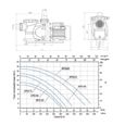 Waterclip - Pompe de filtration auto amorçante- 20m3/H - Préfiltre inclus 900 W-1