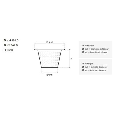 Cestello Skimmer Hayward Powerline PWX24956 – Ricambio Originale Per Piscina – ABS Bianco Con Maniglia - 3