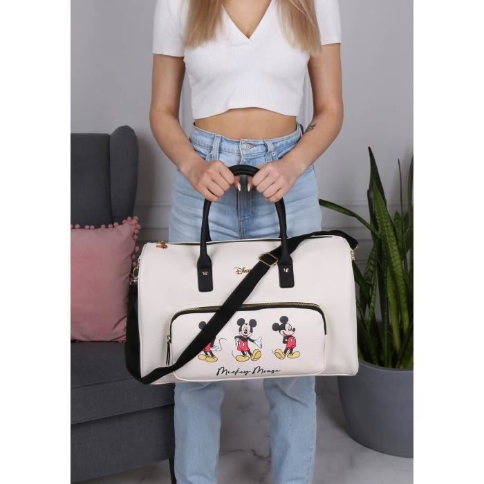 Sac de voyage femme Mickey Mouse DISNEY cru spacieux 45x28x22cm