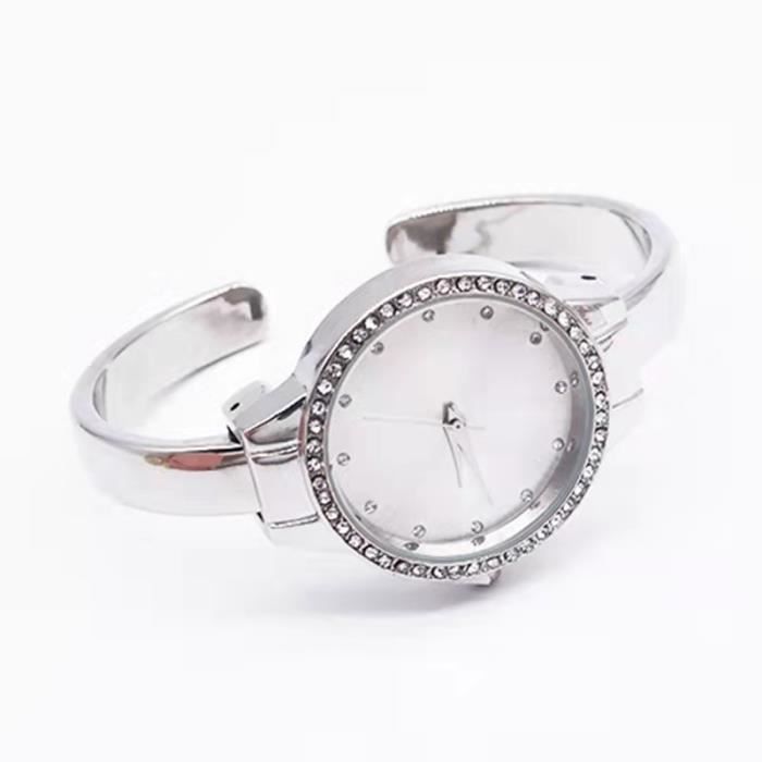 Montre Femme RMEGA Acier Argenté Quartz Etanche 50m Chic