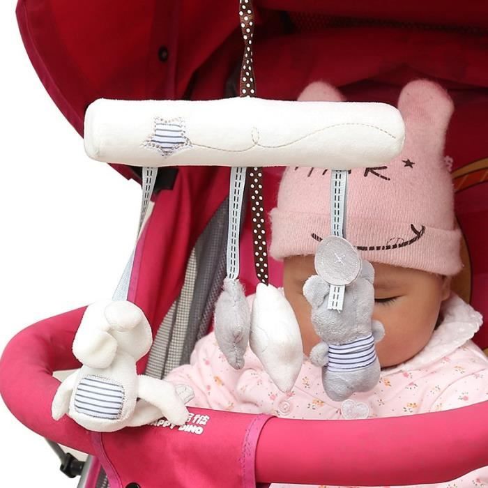 Jouets Pour Poussette Portique D eveil Bebe Jouet Peluche Accroche Suspendu Lit Blanc Cdiscount Puericulture Eveil bebe