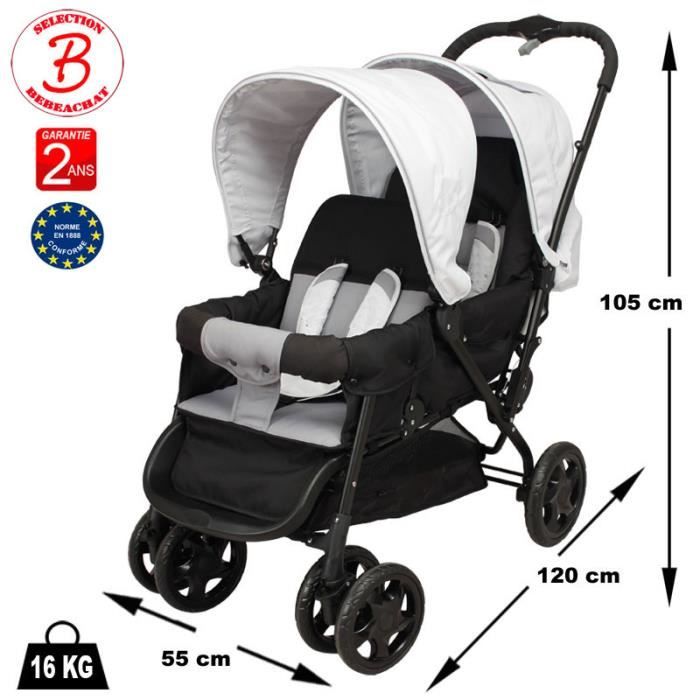 Poussette ages rapproches - Cdiscount