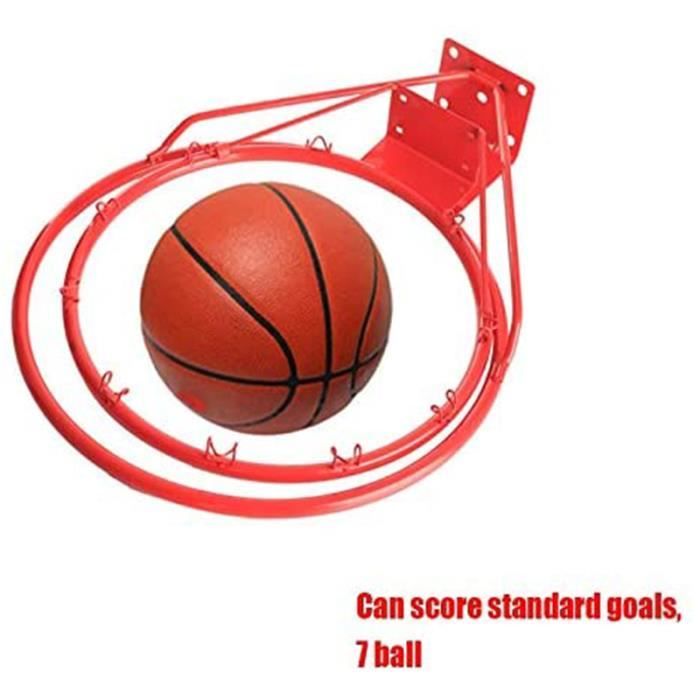 Panier Basket-Ball Balle Murale Diamètre 45 CM en Métal Avec Résau