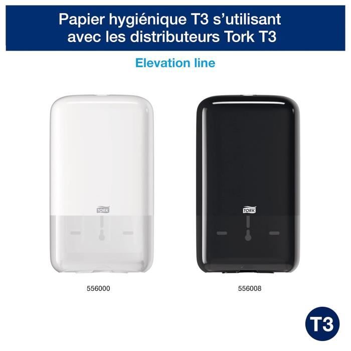 Tork T3 Toilettenpapierspender + Nachfüllung – Weiches Faltpapier 30x252 Blatt, Einzelblattentnahme, Weiß
