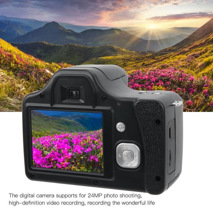 Appareil Photo Numérique Zoom 18x - Écran LCD 3 Pouces, Vidéo Full HD, Batterie 1500 MAh