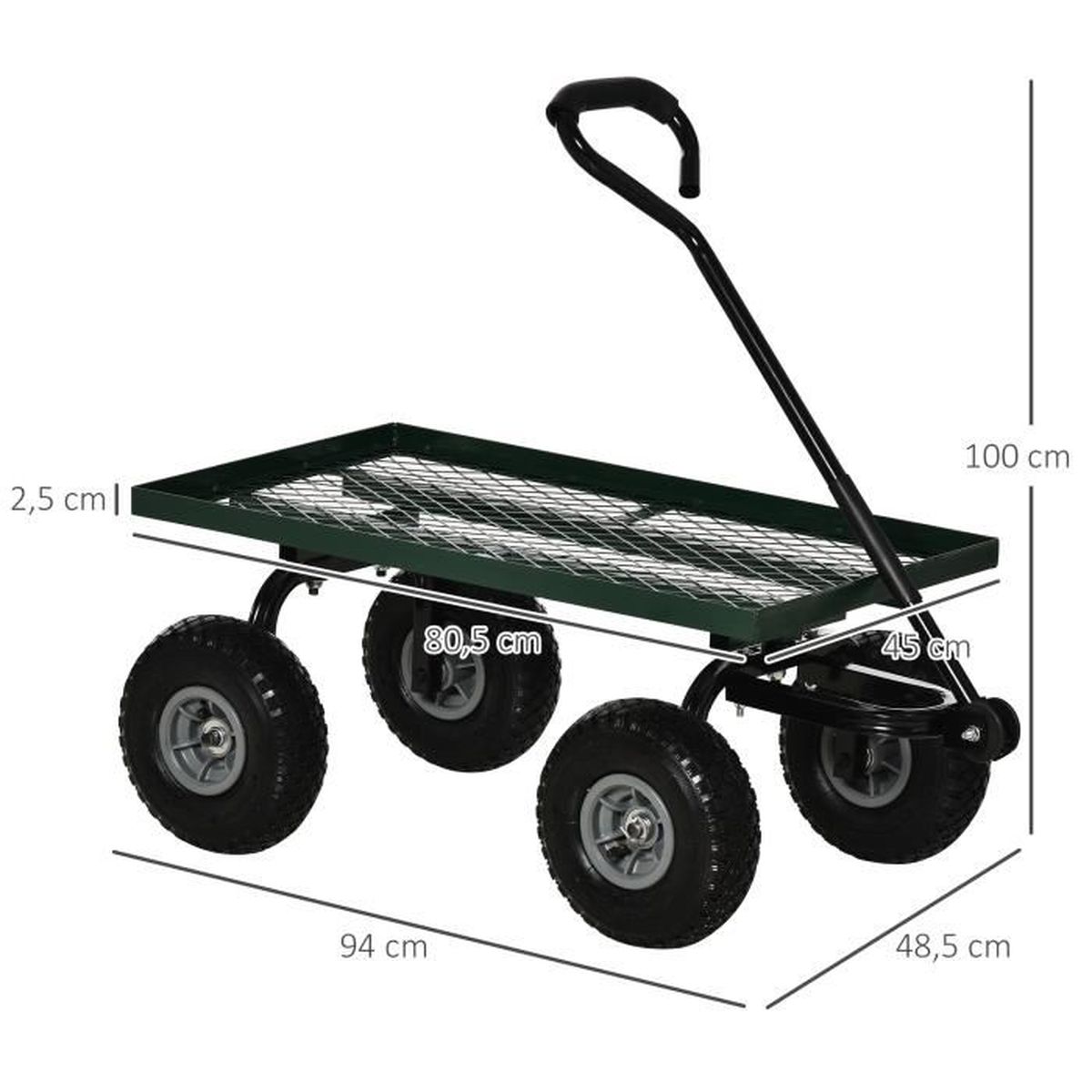 UPP Chariot de rangement pour outils de jardin I Aide pour l'aménagement du  jardin et du garage I Permet de Ranger Jusqu'à 10 o[29] - Cdiscount Jeux -  Jouets