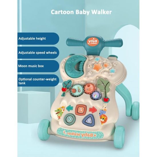 Trotteur interactif pour apprendre à marcher avec musique pour enfants LIU®  - Cdiscount Puériculture & Eveil bébé