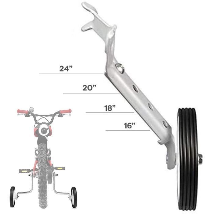 Roulettes best sale stabilisatrices velo