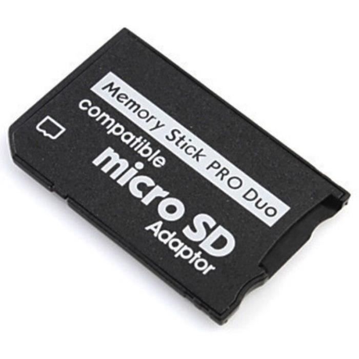 Adaptateur de carte mémoire micro SD vers Memory Stick PRO Duo
