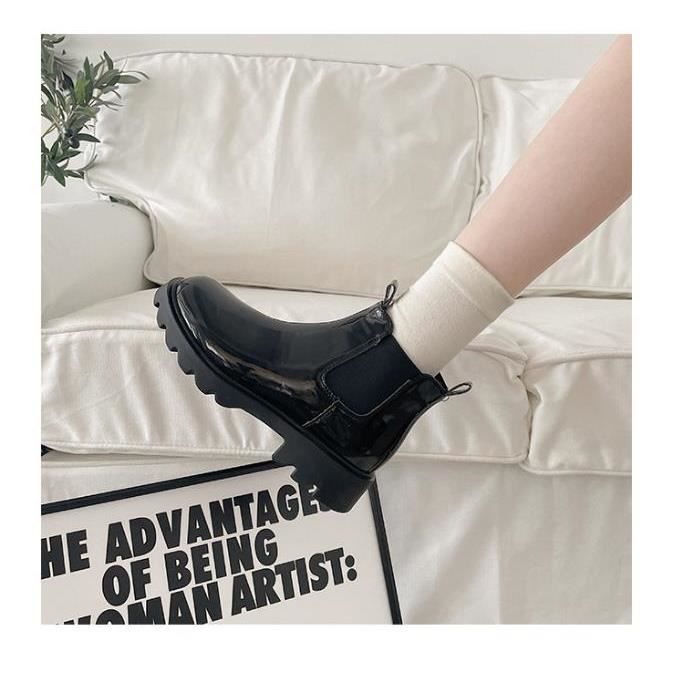 Bottines noir 2025 brillante