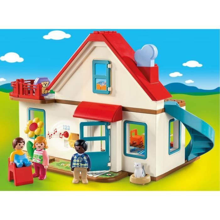 PLAYMOBIL 1.2.3. - Camion avec Garage - Pour Fille & Garçon de 18 mois et  plus - Cdiscount Jeux - Jouets