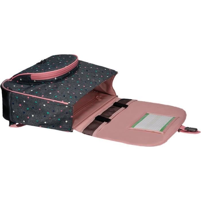 Cartable tann's gris et rose discount