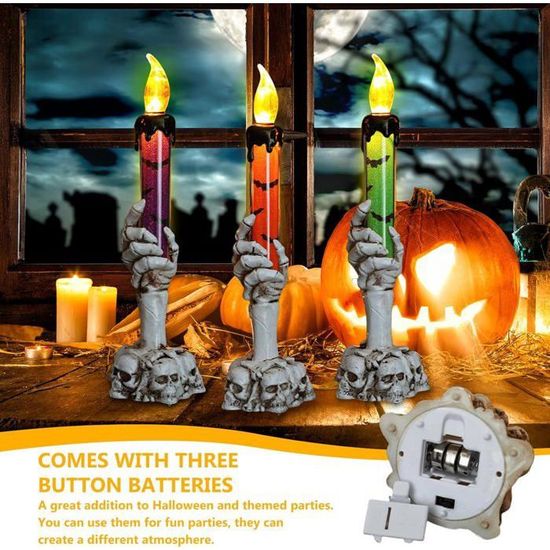 Lot De 2 Bougies LED, Bougies Pilier LED à Piles, Flamme LED Vacillante, Bougies Sans Flamme Avec Telecommande Et Fonction Minuterie 24 Heures 97629044