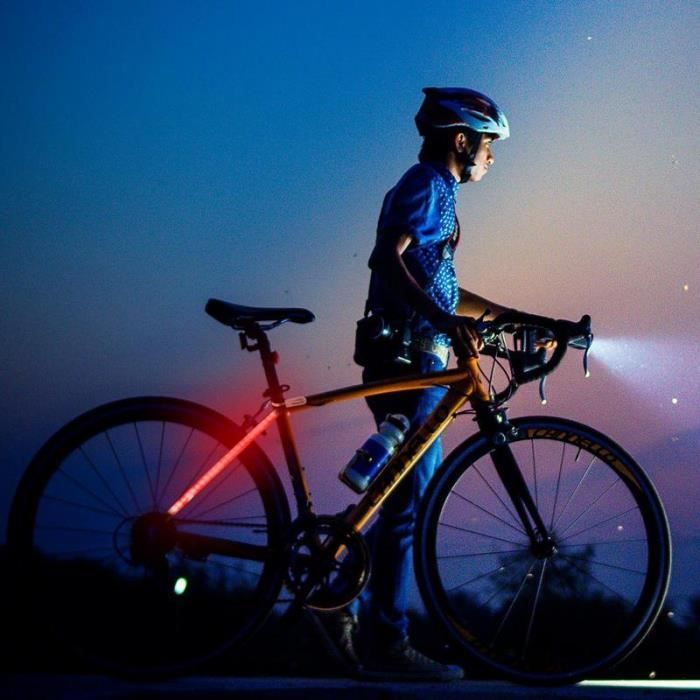 Bleu - Lumière LED de décoration pour cadre de vélo, étanche à la  poussière, lumière arrière en iode pour boî - Cdiscount Sport