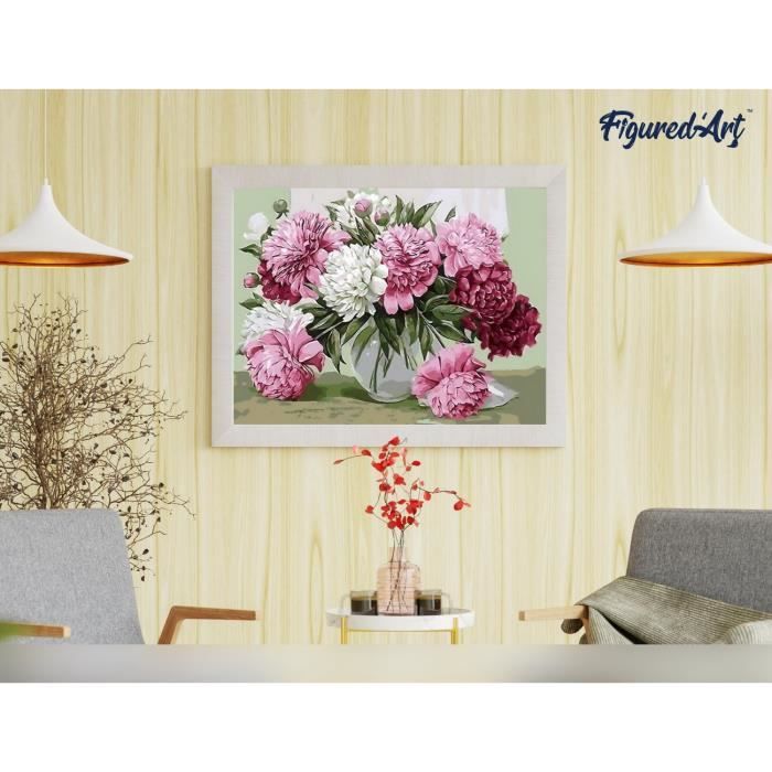 Kit Peinture Par Numéro Adulte - Motif Épices Sur Toile 40x50cm, Avec Pinceaux Et Peintures