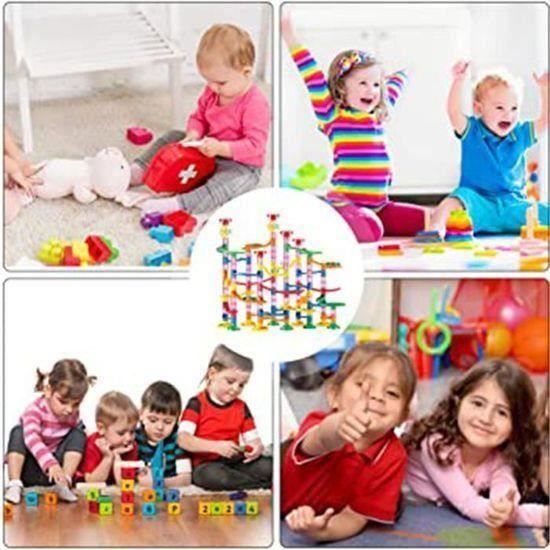 Circuit à Billes 133 Pièces – STEM – Transparent – Construction Créative – Dès 4 Ans – Cadeau éducatif