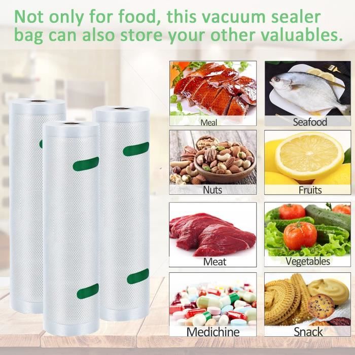Sac Sous Vide Alimentaire de 100 Sacs 20 x 30cm Sacs Sous Vide Pack, sans  BPA, Approuvé LFGB, pour Conservation des Aliments, la Cuisson et Cuiseur Sous  Vide : : Cuisine et Maison