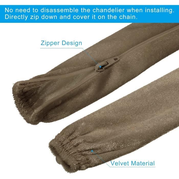23.6 Pouce Lustre Chaîne Couverture, Chaîne Protection Manchon