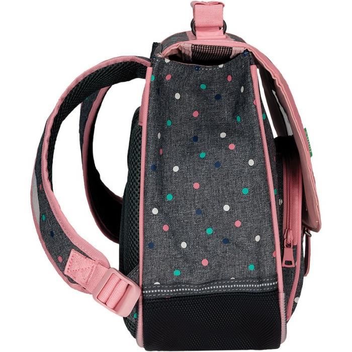 Cartable tann's gris et rose shop