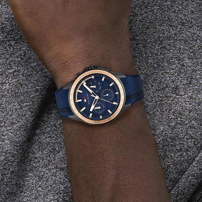 Tommy Hilfiger Montre Hommes Quartz Multi Cadrans Bracelet