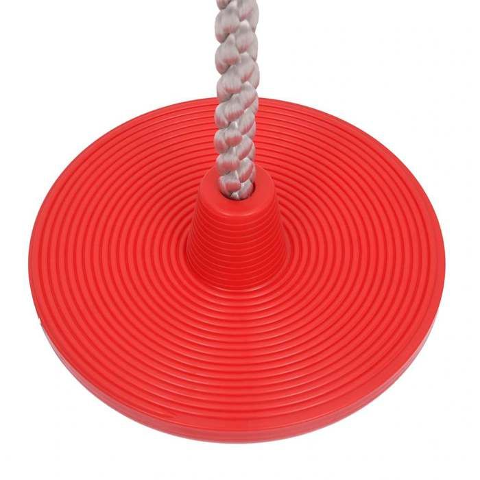 Balancoire Enfant Extérieur Corde Avec Plateformes Et Disque Réglable - Fun Plein Air