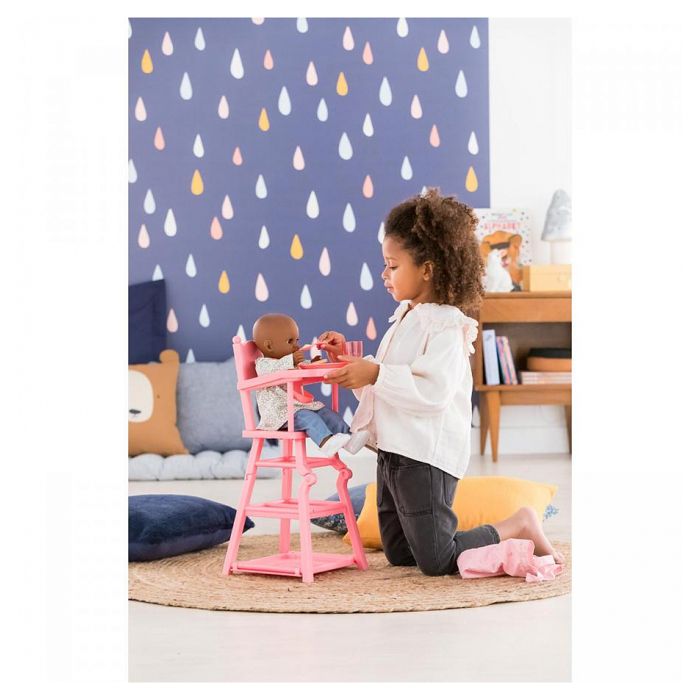 Chaise haute pour poupon 36 et 42cm Corolle 2 en 1