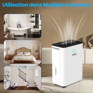 Homtronics Déshumidificateurs pour la maison, 992,2 g/350 m² avec