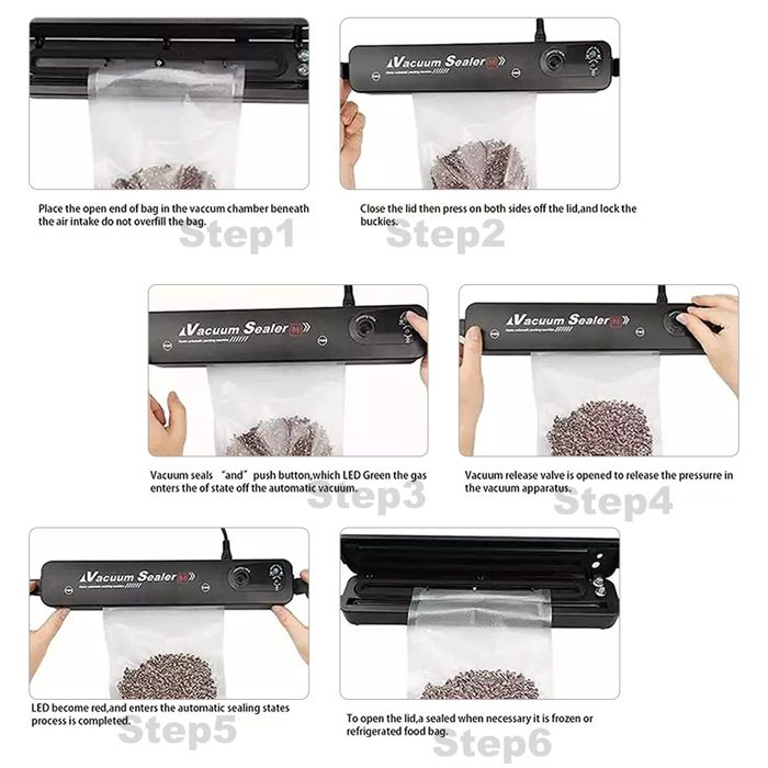 Machine Sous Vide Automatique 7 En 1 Portable | Soudeuse Sacs Avec Pompe à Air