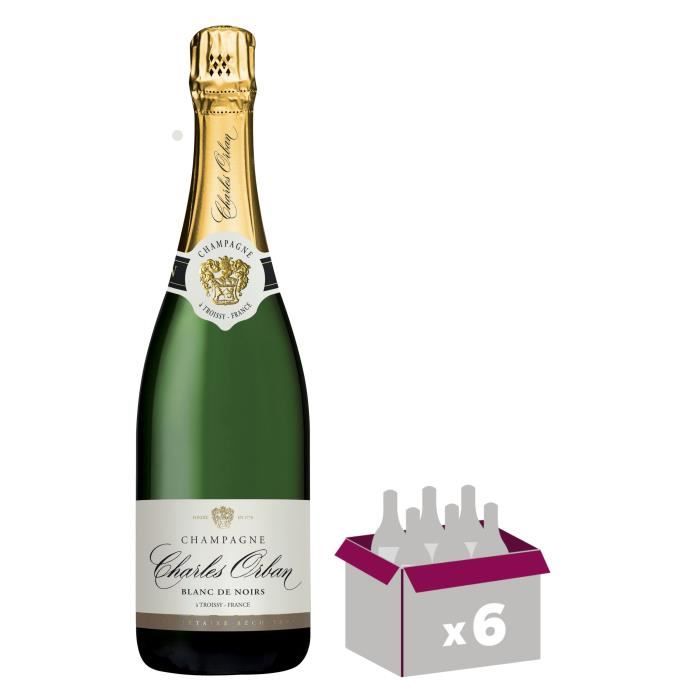 GH MARTEL Charles Orban Champagne Brut - Blanc de Noirs - 75 cl x 6