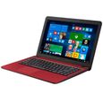 ASUS PC Portable X541UJ-GO229T rouge 15.6" - 8Go de RAM - Windows 10 - Intel Core i3 - NVIDIA GeForce 920M - Disque Dur 1To-2