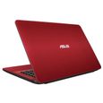 ASUS PC Portable X541UJ-GO229T rouge 15.6" - 8Go de RAM - Windows 10 - Intel Core i3 - NVIDIA GeForce 920M - Disque Dur 1To-3