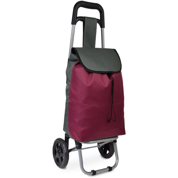 KINSTON Chariot de Course Prune/Gris