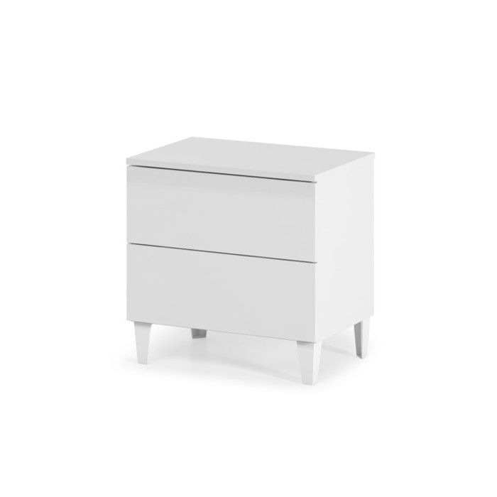 LOFT Chevet 50 cm - Blanc brillant
