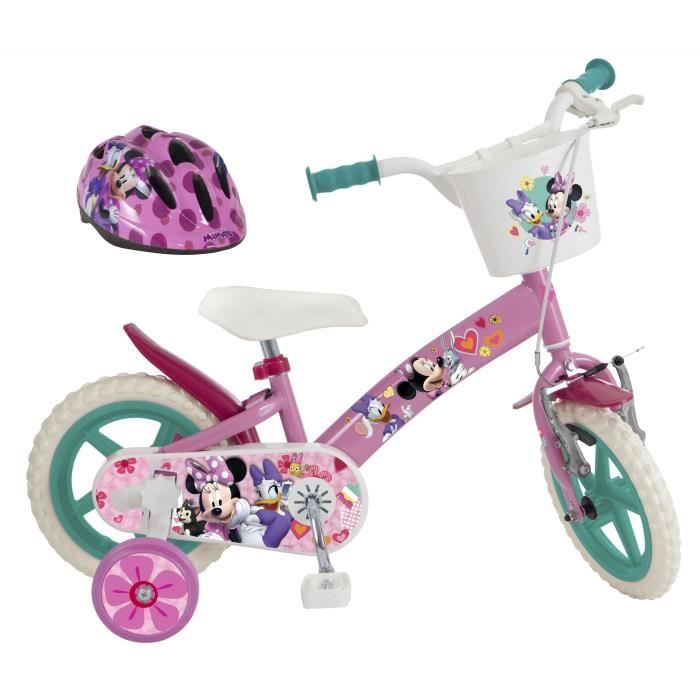 Pik&Roll - Vélo pour enfant + casque -Minnie- - 12- - Rose