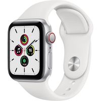 Apple Watch SE GPS + Cellular - 40mm Boîtier aluminium Argent - Bracelet Blanc (2020) - Reconditionné - Excellent état
