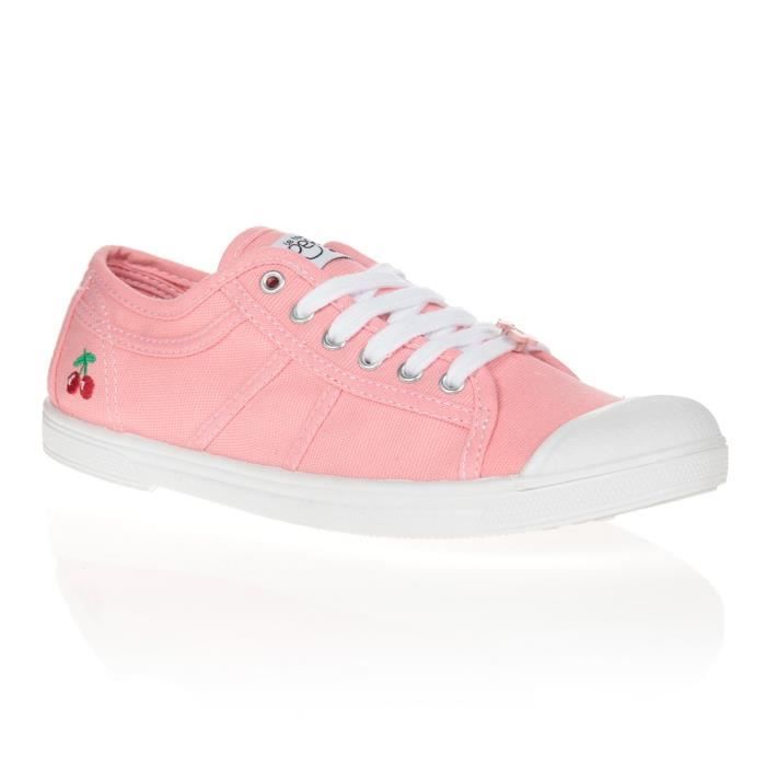 LE TEMPS DES CERISES Chaussures Basic 02 Coachella Rose/Blanc Femme