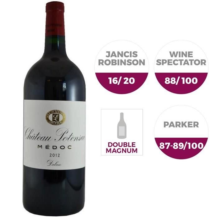Double Magnum Château Potensac Médoc 2012 - Vin rouge