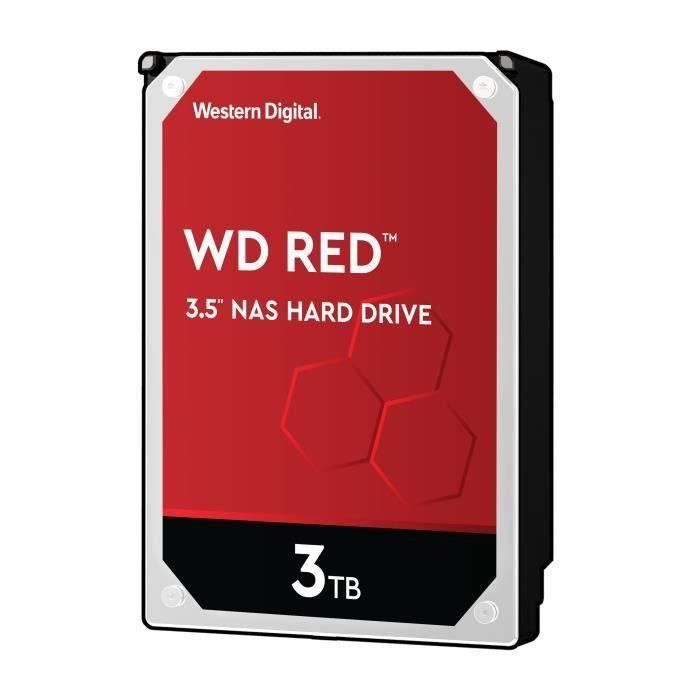 WD Red™ - Disque dur Interne NAS - 3To - 5 400 tr/min - 3.5- (WD30EFRX)