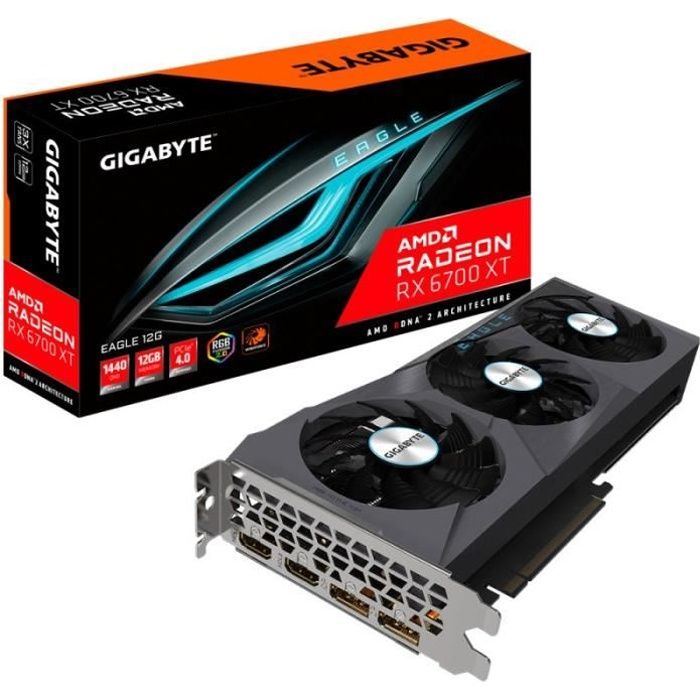 GIGABYTE RX 6700 XT 12 EAGLE GO 12 Go